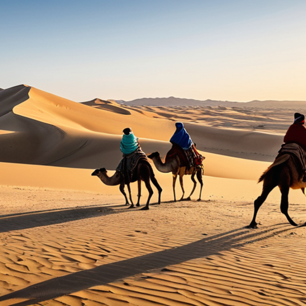 **
"A film crew shooting a scene in the Gobi Desert at sunset. Towering sand dunes, camels, and traditional Mongolian clothing. Wide shot capturing the vast landscape. Warm, golden light. Fully clothed actors, appropriate content, safe for work, perfect anatomy, natural proportions, professional, modest, family-friendly."
**