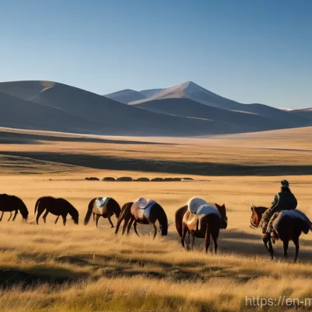 몽골 여행을 위한 지도 앱 - **Prompt:** A solo adventurer, dressed in practical and robust outdoor adventure attire suitable for...