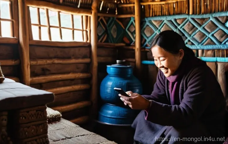 몽골 여행을 위한 지도 앱 - **Prompt:** A female hiker, fully clothed in layered, functional hiking gear including a waterproof ...