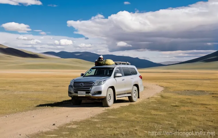 몽골 가이드 투어 선택법 - **Prompt: "A cozy and warm scene inside a traditional Mongolian ger. A male Mongolian guide, dressed...