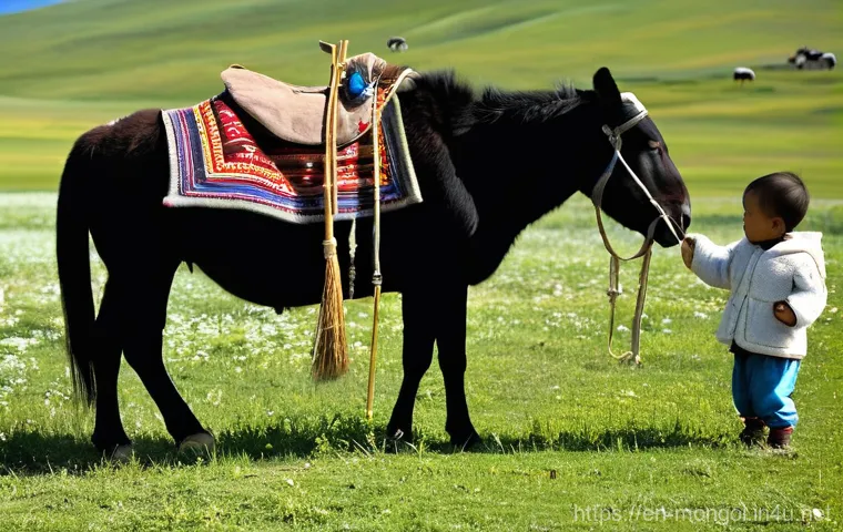 몽골 가이드 투어 선택법 - **Prompt: "An adventurous and dynamic outdoor scene in the vast, open landscapes of the Mongolian st...