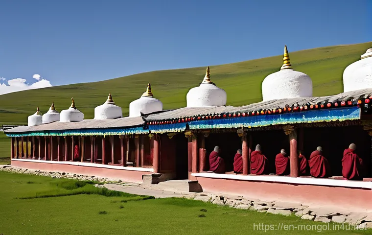 몽골의 주요 기념비 - **A majestic, wide-angle view of the Genghis Khan Equestrian Statue in Tsonjin Boldog, Mongolia.** T...