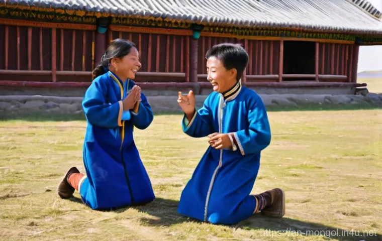 몽골 전통 보드 게임 - **Prompt:** A close-up, elevated view of an intense game of 'Shathar' (Mongolian Chess) being played...