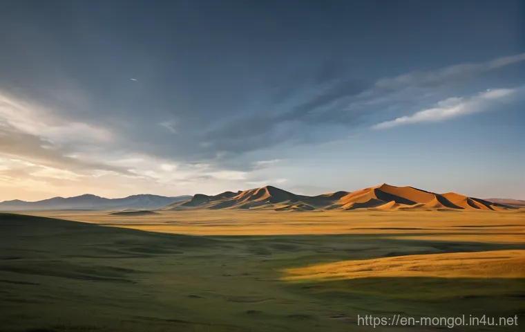 몽골의 불교적 상징 - **Prompt:** A heartwarming scene inside a traditional Mongolian ger (yurt), bathed in soft, natural ...